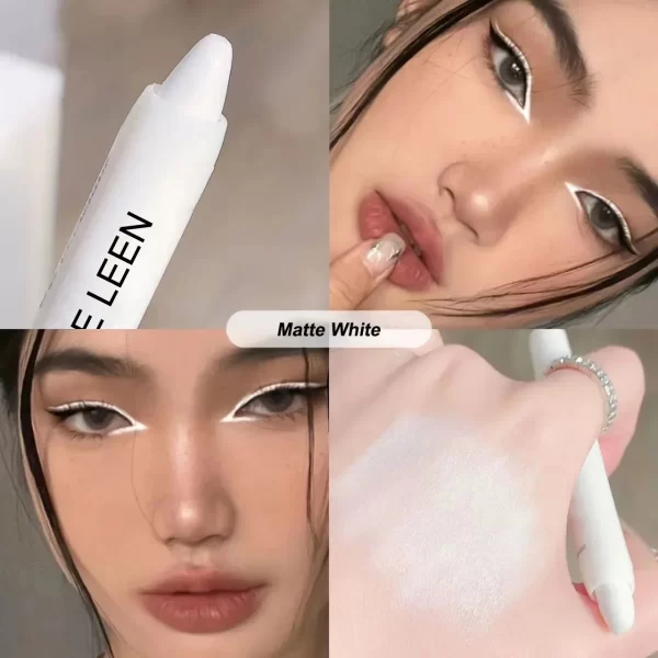 Pearl Matte White Glitter Eyeliner Pencil Brightening Eyes Head Lying Silkworm Waterproof Highlighter Eyeshadow Stick Cosmetic - Image 8
