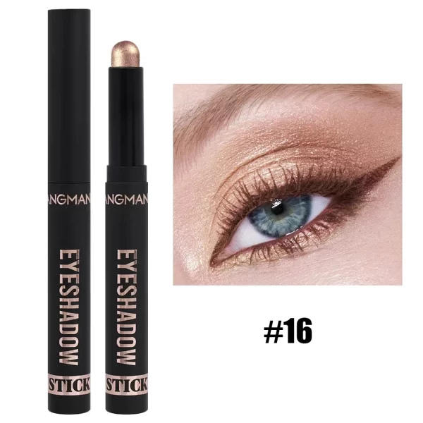 8 Color Pearlescent Eyeshadow Stick Highlighter Eyeshadow Pencil Waterproof Glitter Matte Nude Eye Shadow Pen Sparkly Eye Makeup - Image 11