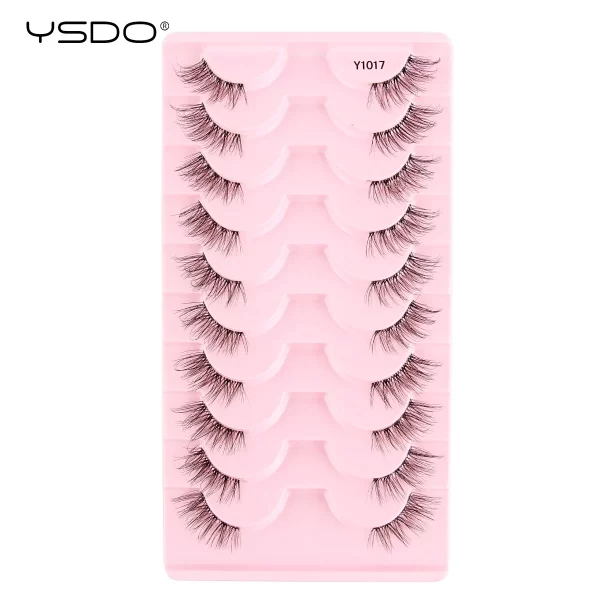Half Lashes 3/7/10 Pairs Soft Natural 3D Mink Eyelashes Wispy Mink Lashes Makeup Volume Fluffy Half False Eyelash Cilios Tools - Image 17