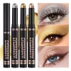 Smoky Dark Blue Eyeshadow Pencil Stick Waterproof Pearlescent 16 Colors Metallic Glitter Eye Shadow Highlighter Pen Makeup Tool - Image 2