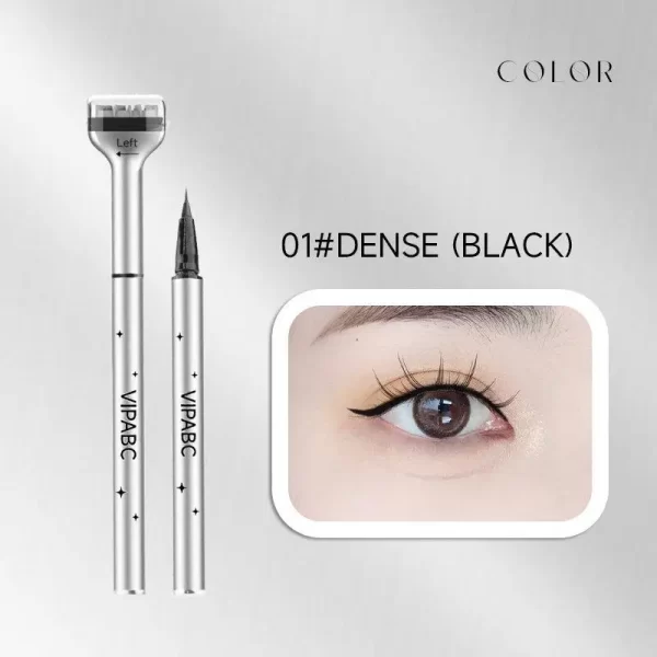 Lower Eyelash Stamp Professionnelle Eyelash Seal Eyeliner Pen Waterproof Sweat Proof Eye Liner 2 In 1 Double Ended Eyelash Seal - Image 9