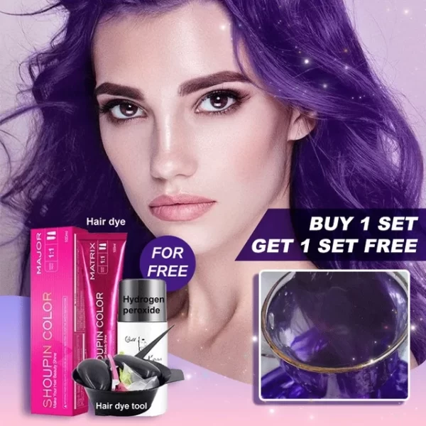 Damage-Free Permanent Hair Color Dye Set DIY Hair Coloring Kit brown hot pink hair dye color for gray hair coverage Styling Tool - Image 19