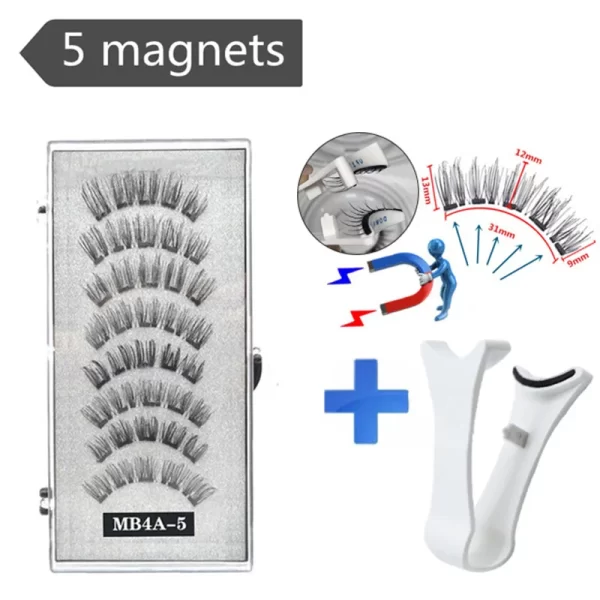 3d Magnetic False Eyelashes Reusable Waterproof Natural Long Lasting Eyelash Extension Tool False Eyelashes New 2024 - Image 18