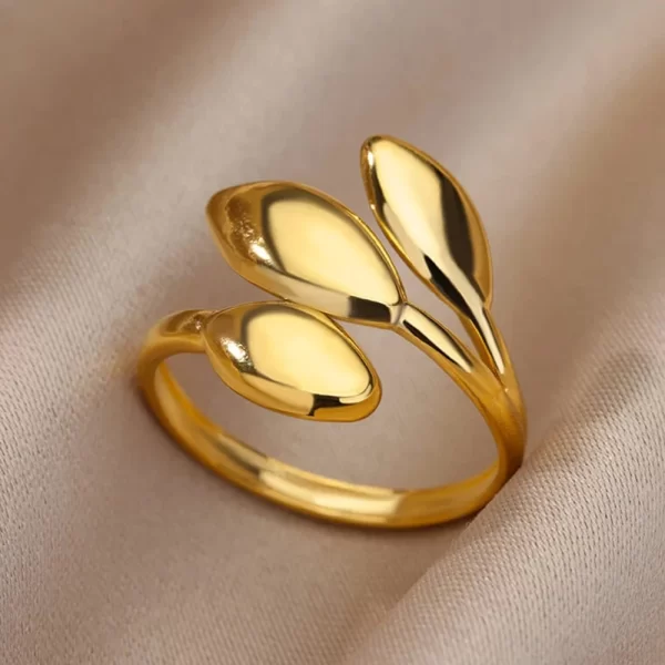 Stainless Steel Rings For Women Men Gold Color Hollow Wide Open Ring Female Male Fashion Wedding Party Finger Jewelry Gift 2024 - Image 36