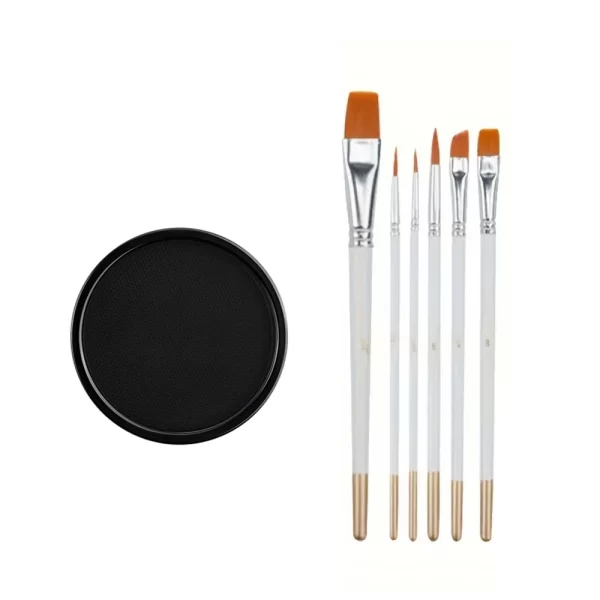 30G Water Solubility Monochromatic Body Paint Black And White Makeup Face Paint Halloween Party Waterproof Makeup Body Painting - Image 8