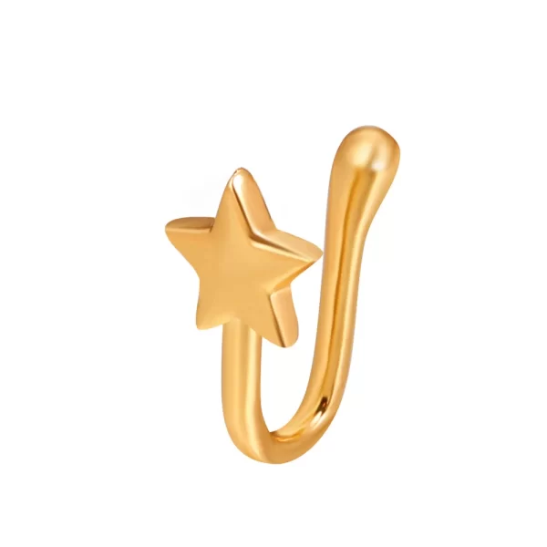 Shiny Crystal Rhinestone Hollow Heart Fake Piercing Nose Ring for Women Teens U-shaped Nose Clip Non-perforated Septum Jewelry - Image 16