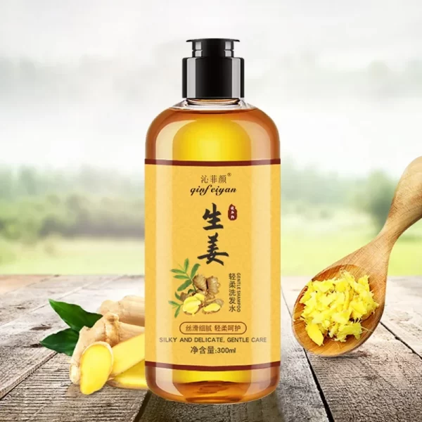 Genuine Professional Hair Ginger Shampoo 300ml Hairs Regrowth Dense Fast Thicker Hair Growth Shampoo Anti Hair Loss Product - Image 3
