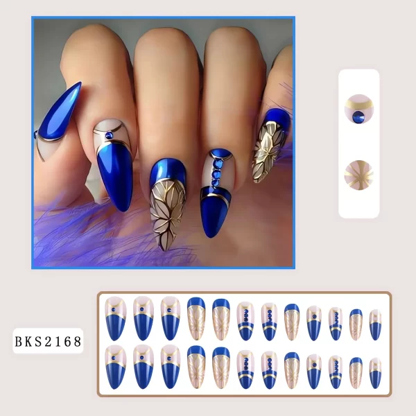 Floral Pattern Wearable Nails – Colorful Flower-Shaped Press-On Nail Tips for Fashionable Manicures - Image 10