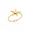 Stainless Steel Rings for Women Waterproof Open Gold Color Ring Wedding Couple Band Jewelry Gifts Free Shipping Items anillos - Image 9