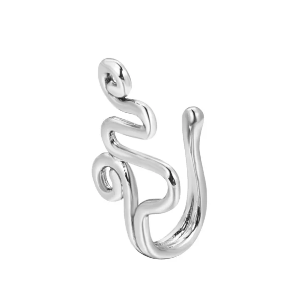 Shiny Crystal Rhinestone Hollow Heart Fake Piercing Nose Ring for Women Teens U-shaped Nose Clip Non-perforated Septum Jewelry - Image 36
