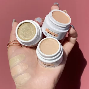 NOVO Brightening Concealer Waterproof Sweat Resistant Strongly Covers Spots Facial Acne Marks Dark Circles Woman Face Makeup