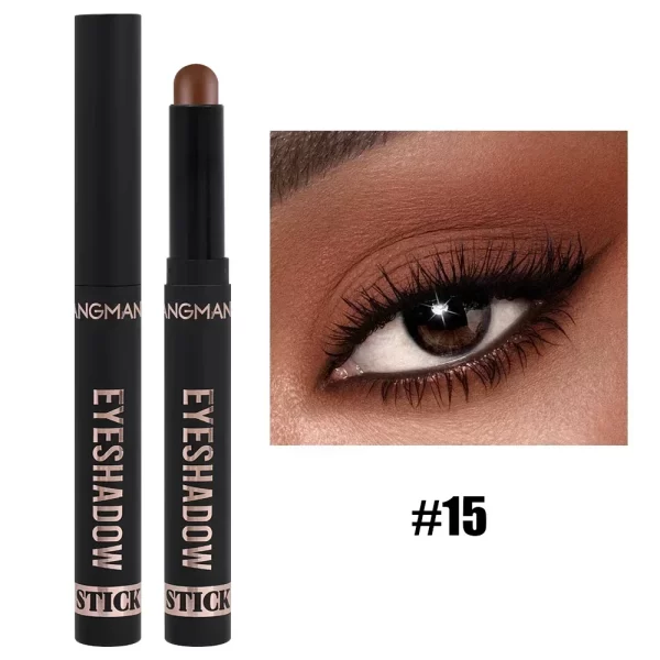 8 Color Pearlescent Eyeshadow Stick Highlighter Eyeshadow Pencil Waterproof Glitter Matte Nude Eye Shadow Pen Sparkly Eye Makeup - Image 9