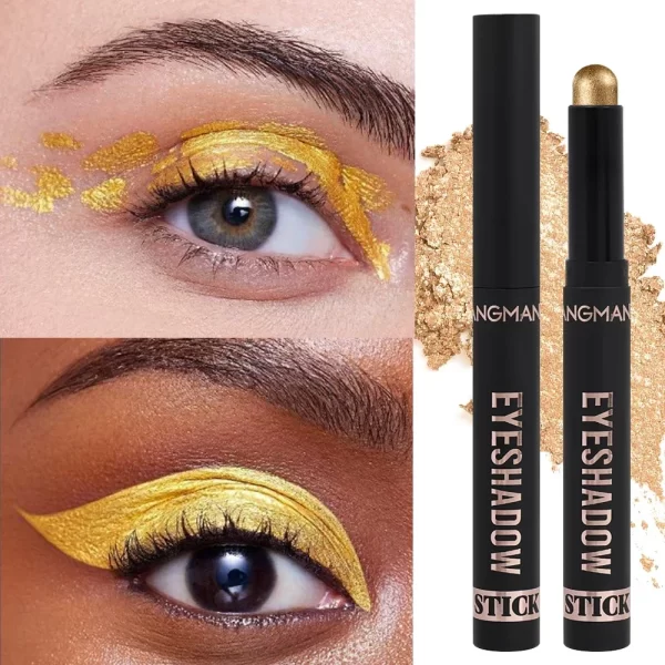 8 Color Pearlescent Eyeshadow Stick Highlighter Eyeshadow Pencil Waterproof Glitter Matte Nude Eye Shadow Pen Sparkly Eye Makeup - Image 2