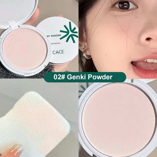 Transparent White Face Pressed Powder Matte Compact Long Lasting Oil Control Setting Powder Full Coverage Waterproof Makeup - Image 7