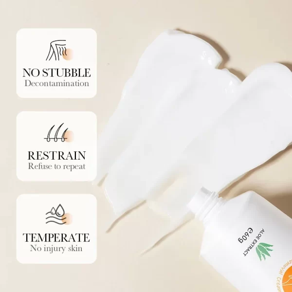 Hair Removal Cream Permanent Epilator Cream Intimate Areas Health Painless Hair Remover Growth Inhibitor for Woman Men Body Care - Image 3