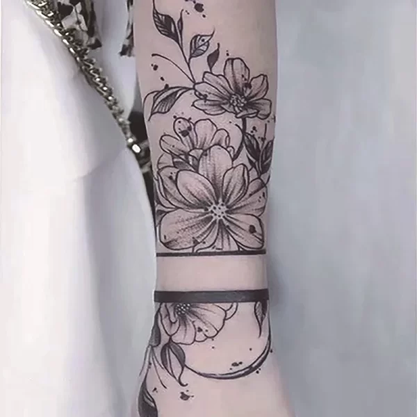 Semi Permanent Juice Ink Lasitng Temporary Tattoo Sticker Arm Sleeve Wings Text Eye Rose Waterproof Tattoos Fake Keep 7-15 Days - Image 13