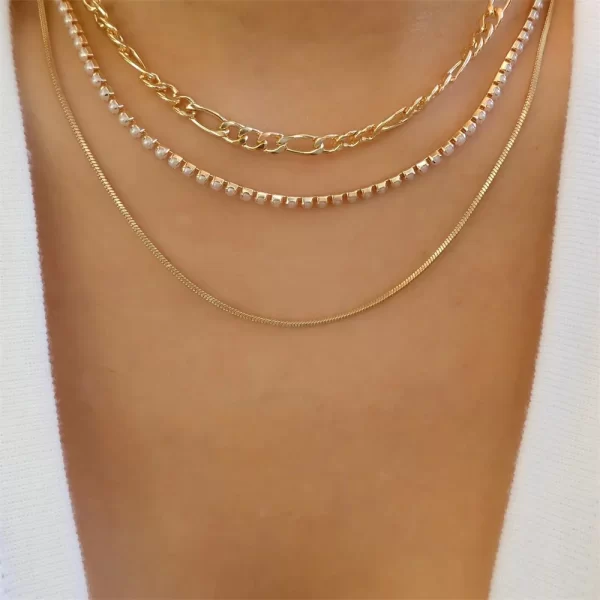 Vintage Fashion Punk Thick Chain Head Coin Lock Pendant Necklace For Women Female Multilevel Gold-plate Hip Hop Jewelry Gfit - Image 27