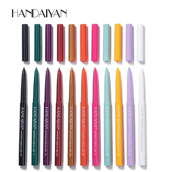 Sexy Purple Waterproof Matte Eye Cosmetics EyeLiner Pencil Long Lasting Women Fashion Pink Black Eye Charming Eye Liner Pencil - Image 6
