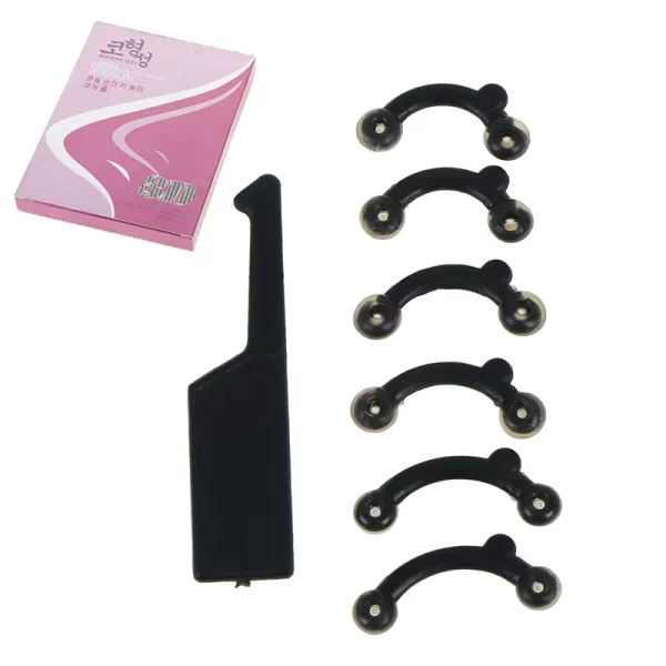 6Pcs/Set Beauty Nose Up Lifting Bridge Shaper Massage Tool No Pain Nose Shaping Clip Clipper Women Girl Massager 3 Size - Image 4