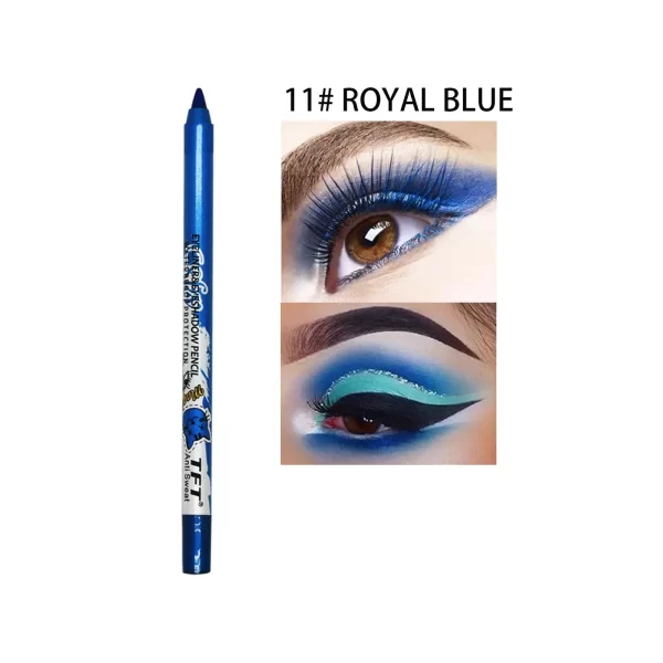14 Colors Colorful Long-lasting Eyeliner Pencil Waterproof Quick-Dry No Blooming Blue Pink Eye Liner Pen Cosmetics Tools - Image 15