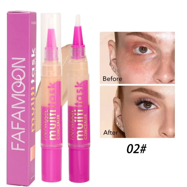 Waterproof Concealer Pen Full Coverage Cover Dark Circles Acne Pores Concealer Pen Matte Foundation Cream Facial Makeup Cosmetic - Image 7