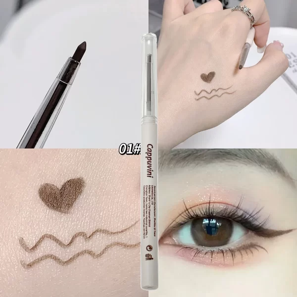 Matte Lying silkworm Eyeliner Gel Pen Waterproof Not Blooming Quick Drying Eye Liner Pencil Tea Brown Eye Shadow Pen Makeup - Image 4