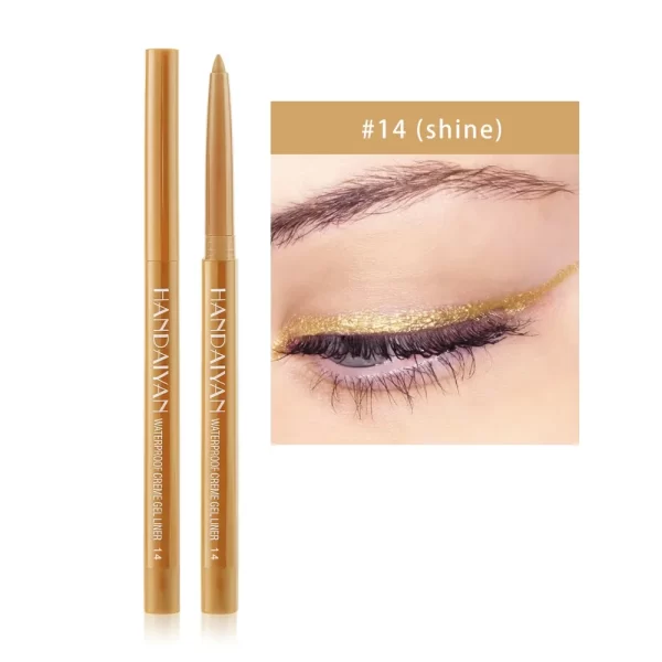Sexy Purple Waterproof Matte Eye Cosmetics EyeLiner Pencil Long Lasting Women Fashion Pink Black Eye Charming Eye Liner Pencil - Image 17
