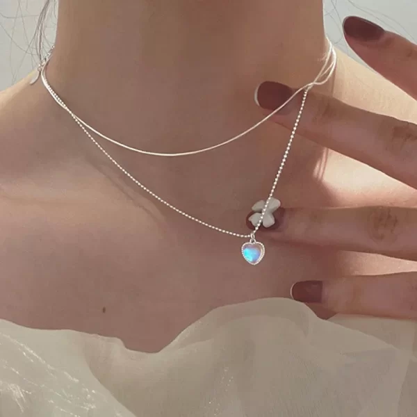 925 Sterling Silver Three-Layer Round Necklace Simple Snake Chain Charm Ball Chain Party Wedding Gift Women's Exquisite Jewelry - Image 13