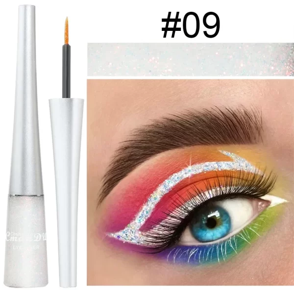 Glitter Liquid Eyeliner Pen Pearlescent Sequins Diamond Bright Shining Eyeliner Waterproof Lasting Eye Shadow Women Cosmetics - Image 11