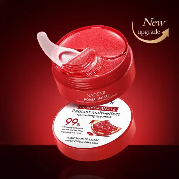 60pcs SADOER Red Pomegranate Collagen Eye Mask Firming Anti Dark Circles Remove Eyes Bag Moisturizing Eye Patches Eyes Skin Care - Image 6