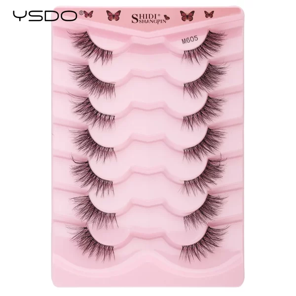 Half Lashes 3/7/10 Pairs Soft Natural 3D Mink Eyelashes Wispy Mink Lashes Makeup Volume Fluffy Half False Eyelash Cilios Tools - Image 34