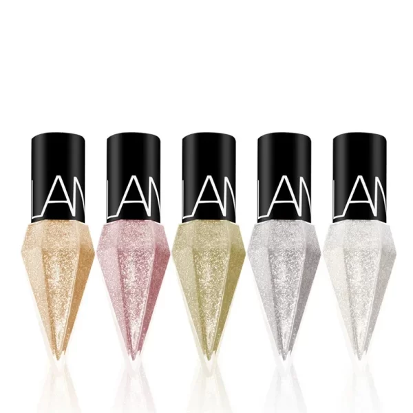 5pc/set Professional Shiny Eye Liners Cosmetics for Women Pigment Silver Rose Gold Color Liquid Glitter Eyeliner Beauty Makeup - Image 6