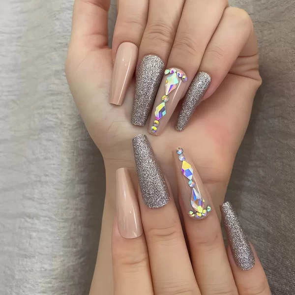 Floral Pattern Wearable Nails – Colorful Flower-Shaped Press-On Nail Tips for Fashionable Manicures - Image 19