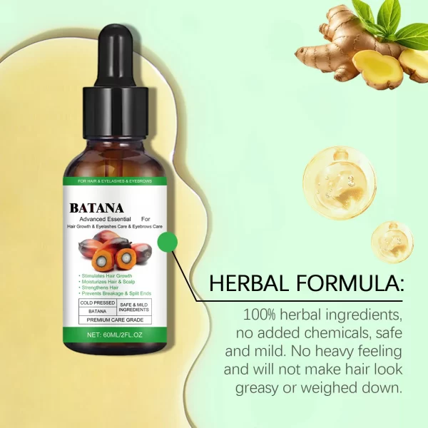 Batana For Hair Growth Oil hair Growth Oil Stimulates Hair Growth Batana Moisturizes And Repairs Dryness Hair care cream 60ml - Image 5