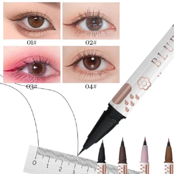 Eyeliner Lying Silkworm Pencil Undercover Draw Down To Non-Smudge Fine Natural Long-lasting Waterproof Eyes Liner Beauty Makeup - Image 6