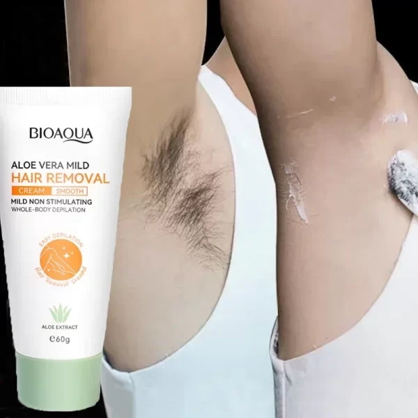 Fast Mild Hair Removal Cream Hair Growth Inhibitor Arm Armpit Leg Permanent Depilatory Moisturizing Beauty Smooth Body Skin Care - Image 2