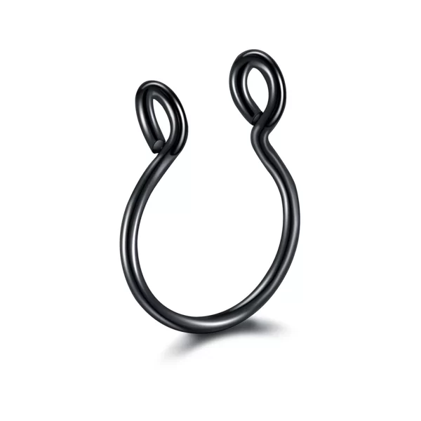 5pcs Stainless Steel Magnet Fake Nose Ring Hoop Fake Piercing Hoop Septum Rings For Women Fashion Gothic Rock Body Jewelry Gifts - Image 16