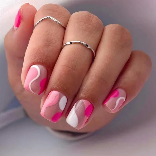 24Pcs Simple Matte Orange French False Nails Press on Wearable Artificial Mid Length Fake Nail Manicure Full Cover Nail Tips - Image 4