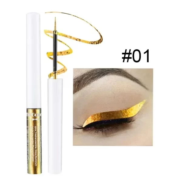 1PC Pearl Gloss Shiny Metallic Eyeshadow Liner Liquid Chameleons Eyeliner Multi Chrome Color Aurora Eye Makeup Glitter Pigment - Image 7
