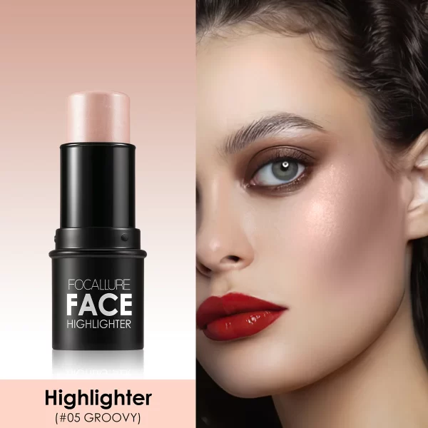 Wholesale FOCALLURE Bronzer Highlighter Stick Waterproof Body Face Contour Corrector Illuminator Cream For Women's Makeup - Image 14