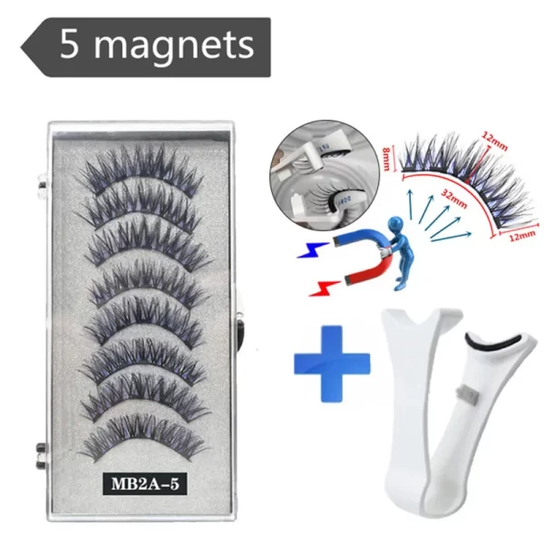 3d Magnetic False Eyelashes Reusable Waterproof Natural Long Lasting Eyelash Extension Tool False Eyelashes New 2024 - Image 16