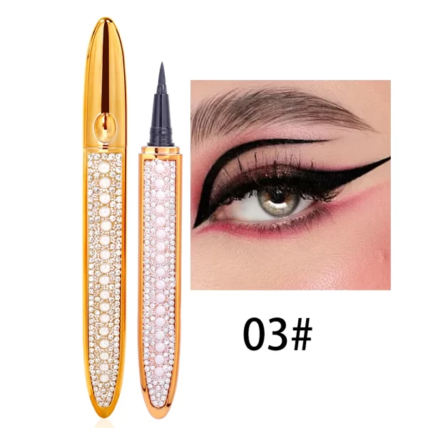 2 In 1 Self Adhesive Eyelashes Eyeliner Pencil Long Lasting No Glue Non Magnetic Quick Drying Eyelashes Sticking  Eye Liner Pen - Image 10