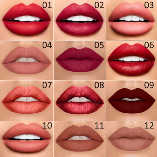 2 In 1 Matte Lipstick Pencil Double Head Lip Liner Pen Red Nude Long Lasting Waterproof Lady Charming Lip Pencil Makeup Tools - Image 4