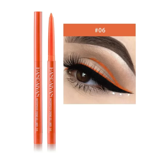 Sexy Purple Waterproof Matte Eye Cosmetics EyeLiner Pencil Long Lasting Women Fashion Pink Black Eye Charming Eye Liner Pencil - Image 9
