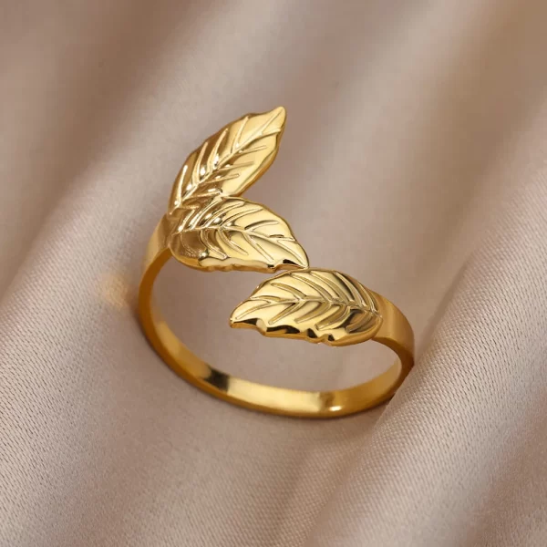 Stainless Steel Rings For Women Men Gold Color Hollow Wide Open Ring Female Male Fashion Wedding Party Finger Jewelry Gift 2024 - Image 22