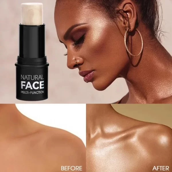 Waterproof Contouring Bronzer Highlighters Stick Glitter Silky Nose Shadow Blusher Corrector Illuminator Face Makeup Cosmetics - Image 4