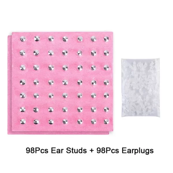 Professional Ear Piercing Gun Tools 98pcs/set  Ear Stud Stainless Steel for Ear Nose Navel Body Jewelry Piercing Kit Safety Tool - Image 9