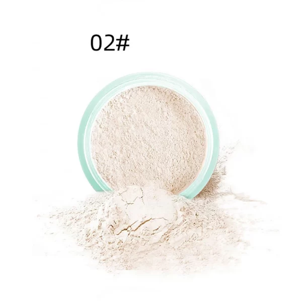 3 color facial loose powder, waterproof oil control honey powder, long-lasting makeup powder with powder puff - Image 4