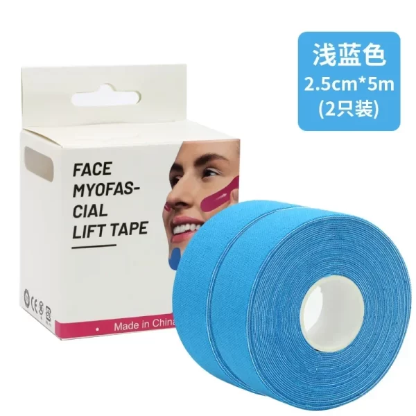Kinesiology Tape for Face V Line Neck Eyes Lifting Tape Wrinkle Remover Sticker Facial Skin Care Tool Bandagem Elastica 2.5CM*5M - Image 10