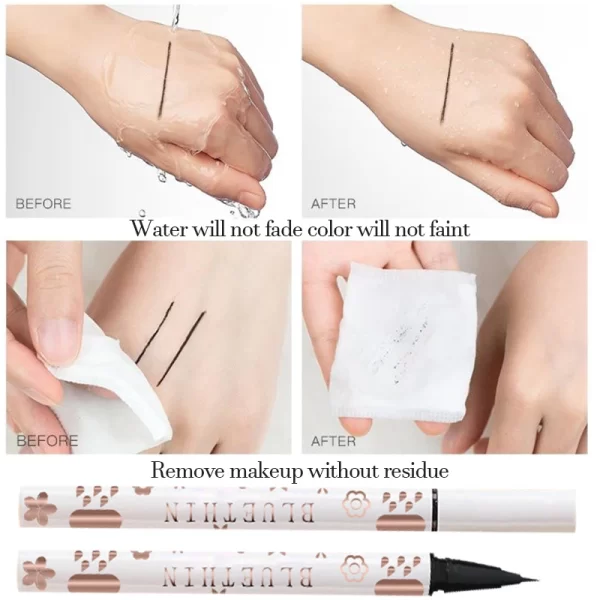 Eyeliner Lying Silkworm Pencil Undercover Draw Down To Non-Smudge Fine Natural Long-lasting Waterproof Eyes Liner Beauty Makeup - Image 5